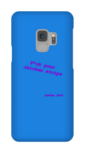 Chickenstrips purple text Samsung Phone Cases