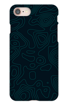 Topographic iPhone Case Dark Mode