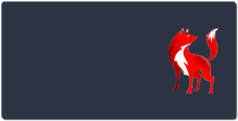 Tappetino XXL con il logo rosso di Atomix dem.