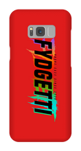 FYDGETTI Black Text Design Samsung Phone Case