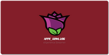Tappetino Mouse e tastiera (Rosa viola con scritta