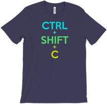 T-Shirt (Ctrl + Shift + C) Blauw/Groen