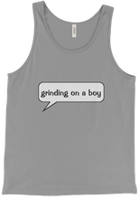 Grinding on a boy Tank