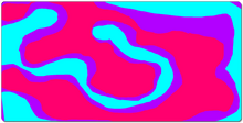 cyan and red swirl  XXL Gaming Mousepad