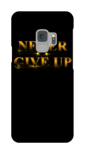 Never Give Up Samsung Phone Cases - gold