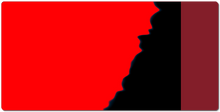 Red and black drip XL