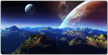 Space themed XXL Gaming Mousepad