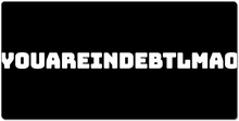 youareindebtlmao XXL Gaming Mousepad