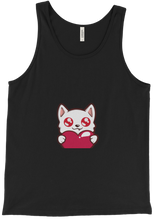 White Wolf Heart Tank Top