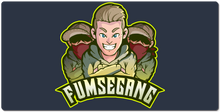 FumseGang XXL Gaming Mousepad Grüner Rand