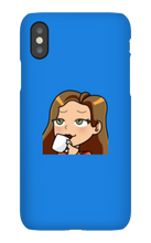ladymanolo Sips Tea iPhone Phone Cases