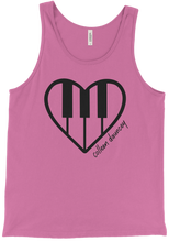 pianoheart tank top - black logo
