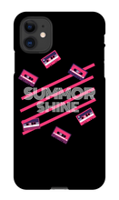 summorshine Retro Tapes Black iPhone Case