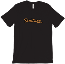 T-Shirt | Dendroxx Schriftzug Goldbraun