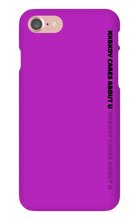 nxbxdy cares about you  iPhone Case