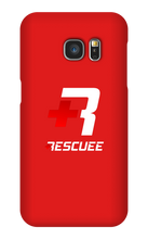 RESCUEE Samsung Phone Case White and Red Logo