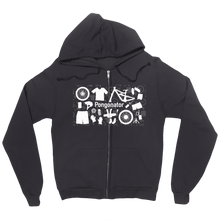 Pongo Stuff White Sqare ZipHoodie