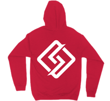 Hoodie with white logo on back (No-Zip/Pullover)