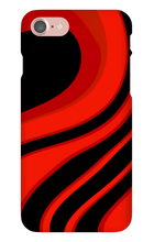 Red and Black swirl iPhone case