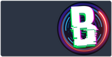 B Circle Lights XXL Gaming Mousepad