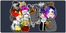DoVe_7 Family XXL Gaming Mousepad - Art By G0RE