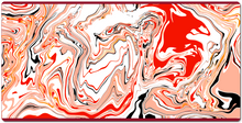 Red and white twirl XXL Gaming Mousepad