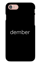 dember Text Phone Case (iPhone)