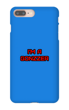 Funda de celular para iPhone con frase roja