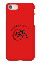 Reds Truckin Black Letters iPhone Cases