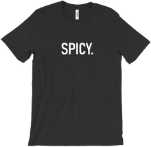 SPICY. Tees (White on Black)
