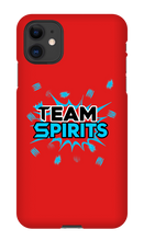 Team Spirits Blue Theme iPhone Phone Cases