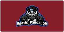 exotic_panda_59 XXL Gaming Mousepad