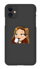 ladymanolo Sips Tea iPhone Phone Cases
