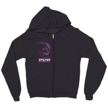 St3lthy Zip Up Hoodie Right Side Logo Raven Design