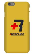 RESCUEE iPhone Case Black and Red Logo