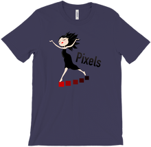 Pixels Dancing Gamer Girl T-shirt