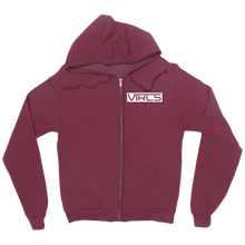 Vircs Zip-Up Hoodie (White Logo)