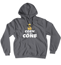 Corn Hoodie White Text