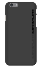 nxbxdy cares about you  iPhone Case