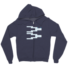 chopsticLizard ZigZag zip-up-hoodie
