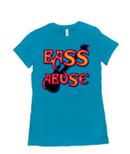 BASS ABUSE WITH MORE BASS women's tee