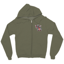 zip-up-hoodie cul chèvre