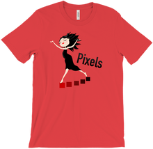 Pixels Dancing Gamer Girl T-shirt