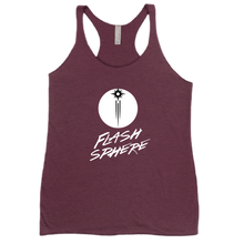 Flash Sphere White Logo Women Racerback