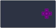 Purple D-Pad Gaming Mousepad