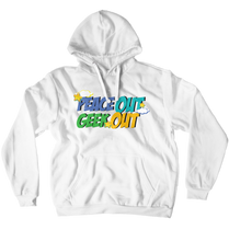 PEACE OUT GEEK OUT pull over hoody