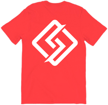 T-Shirt with large white logo on back