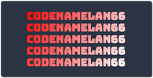 codenamelan66 XXL Gaming Mousepad