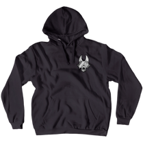 Small silver logo hoodie