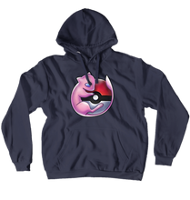 Mew on Pokeball Hoodie